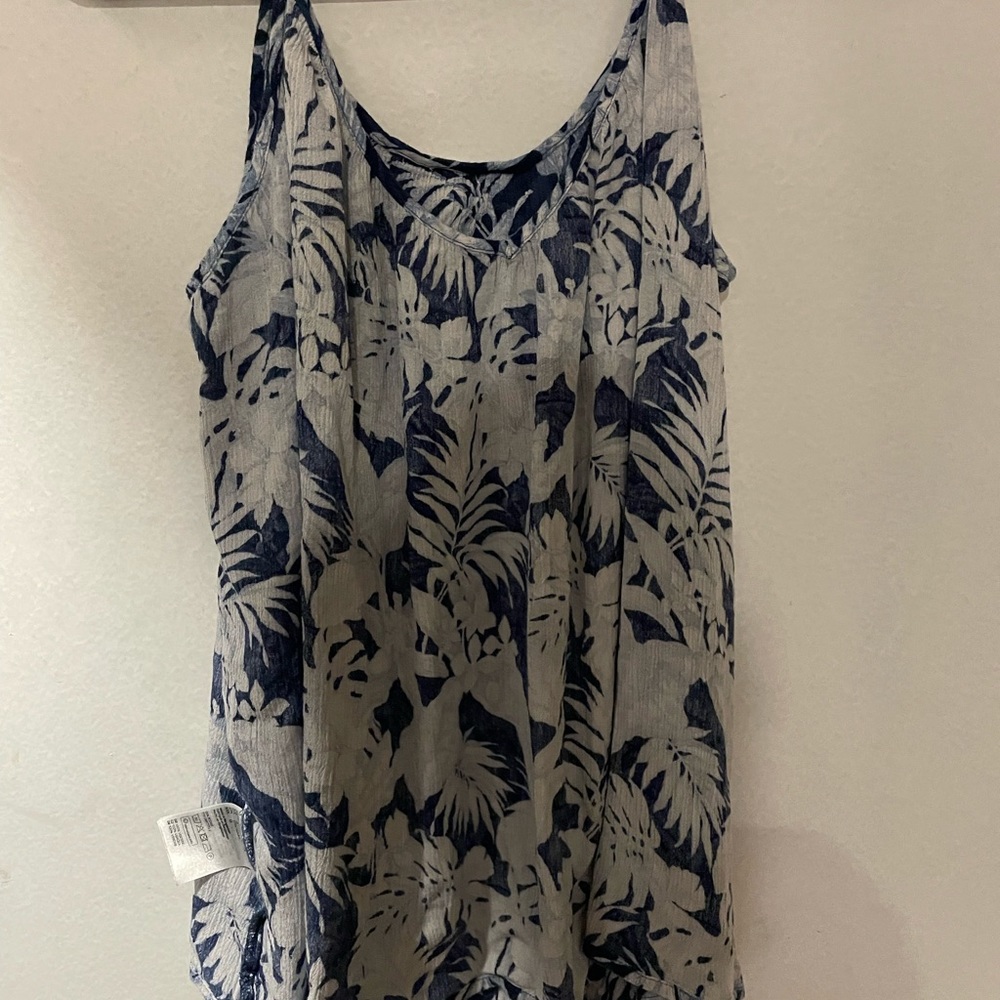 Floral blue cami